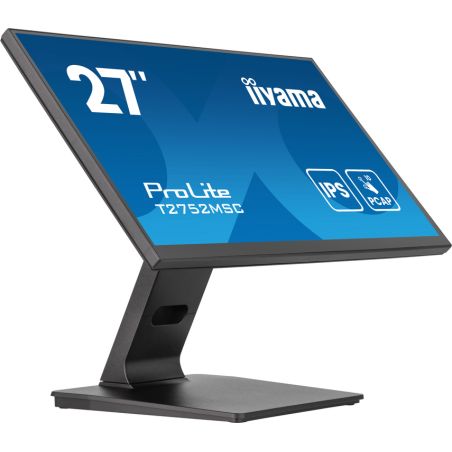 iiyama ProLite 27” Optical Bonded PCAP 10pt touchscreen monitor with IPS panel technology, edge-to-edge glass design and Anti-Gl