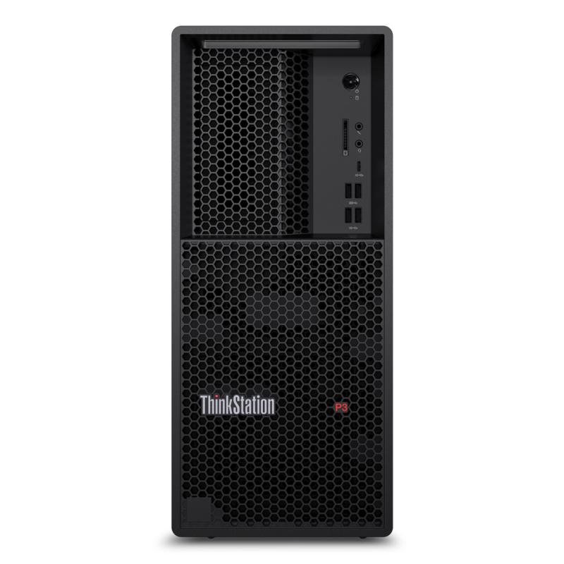 Lenovo ThinkStation P3 Tower Intel® Core™ i7 i7-14700 32 GB DDR5-SDRAM 1 TB SSD NVIDIA RTX A4000 Windows 11 Pro Workstation Blac