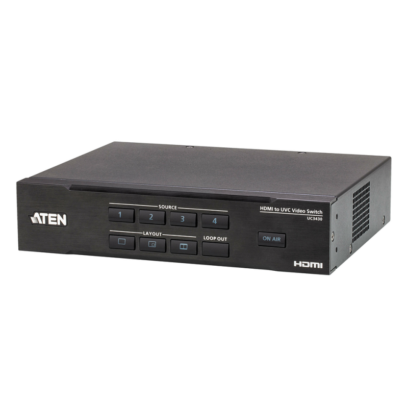 ATEN CAMLIVE PRO 4K 4-Input HDMI to USB Video Switcher
