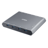 ATEN 2-Port 4K DisplayPort USB-C KVM Dock Switch with Power Pass-through