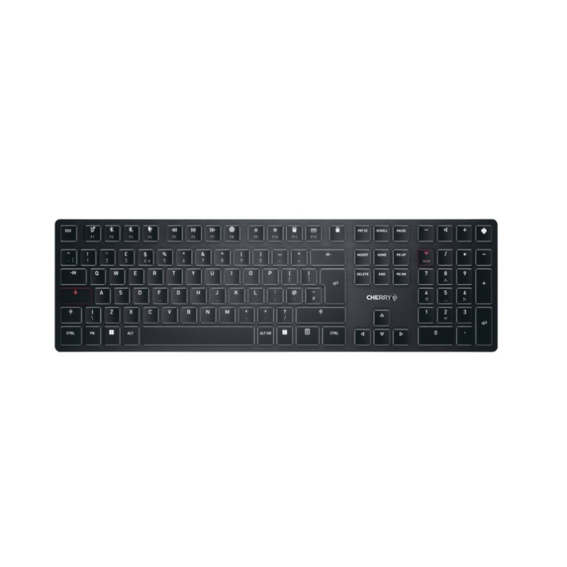 CHERRY KW X ULP keyboard Universal USB + RF Wireless + Bluetooth QWERTY UK English Black