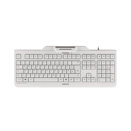CHERRY KC 1000 SC keyboard Office USB AZERTY French Grey
