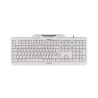 CHERRY KC 1000 SC keyboard Office USB AZERTY French Grey