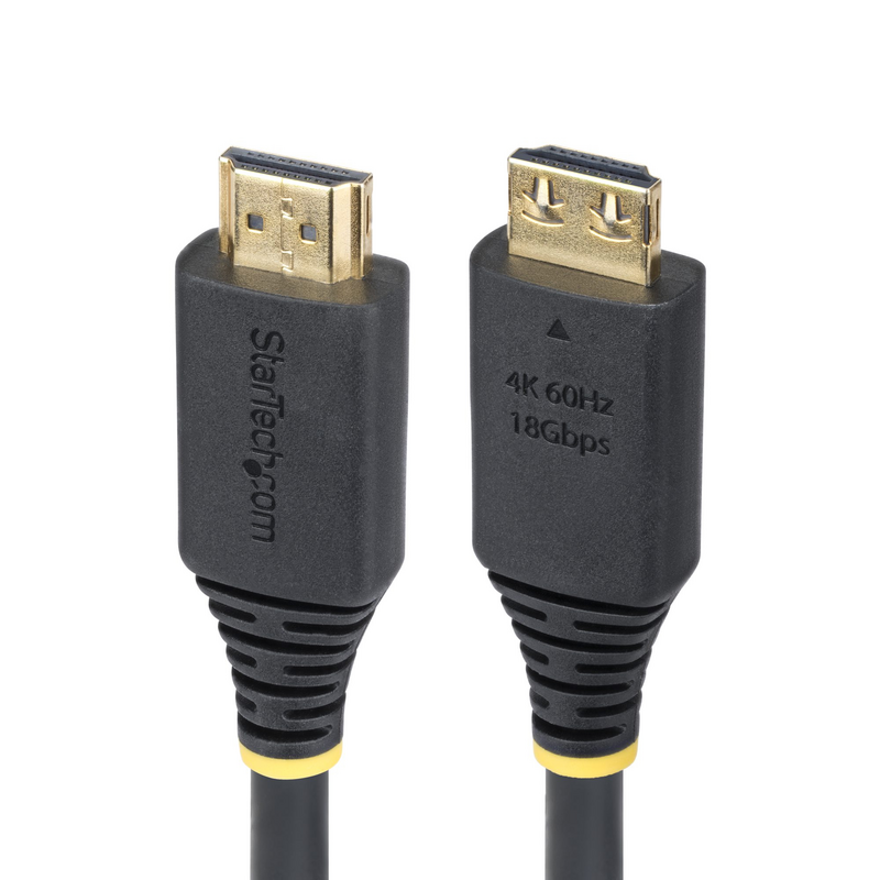 StarTech.com 6ft (1.8m) High Speed HDMI Cable with Gripping Connectors, 4K 60Hz/1440p 144Hz, HDR10/HDCP 2.2/ARC, 18Gbps, UHD HDM