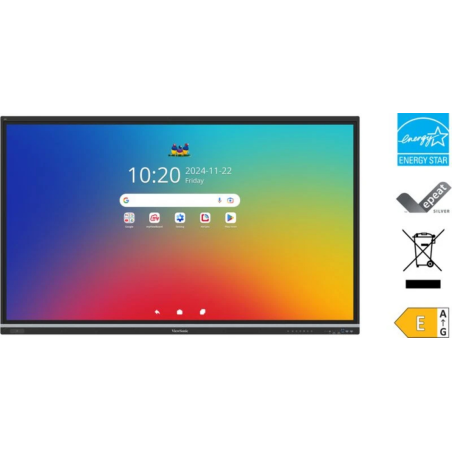 Viewsonic IFP8651 Display interactive whiteboard 2.18 m (86") 3840 x 2160 pixels Touchscreen Black