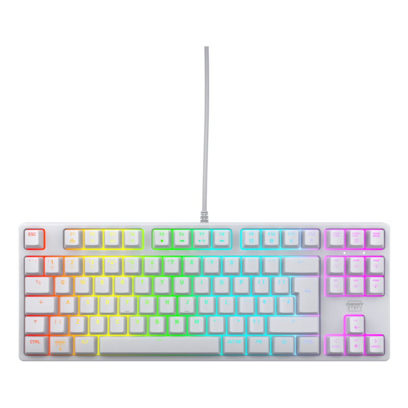 CHERRY K4V2 RGB Tenkeyless White edition, Mechanical gaming keyboard, UK
