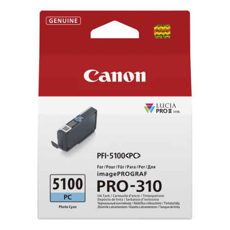 Canon PFI-5100 PC ink cartridge 1 pc(s) Original Photo cyan