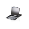 ATEN 19" LCD Console (USB - PS/2 VGA) with USB Peripheral port (Dual Rail)