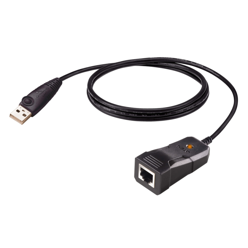 ATEN UC232BF serial cable Black 1.2 m USB Type-A RJ-45