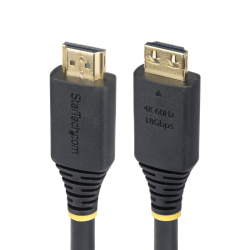 StarTech.com 15ft (4.5m) High Speed HDMI Cable with Gripping Connectors, 4K 60Hz/1440p 144Hz, HDR10/HDCP 2.2/ARC, 18Gbps, UHD HD