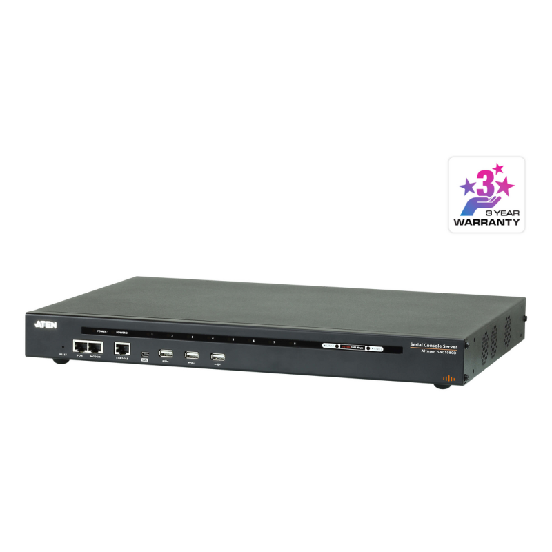 ATEN 8-Port Serial Console Server W/Dual Pow