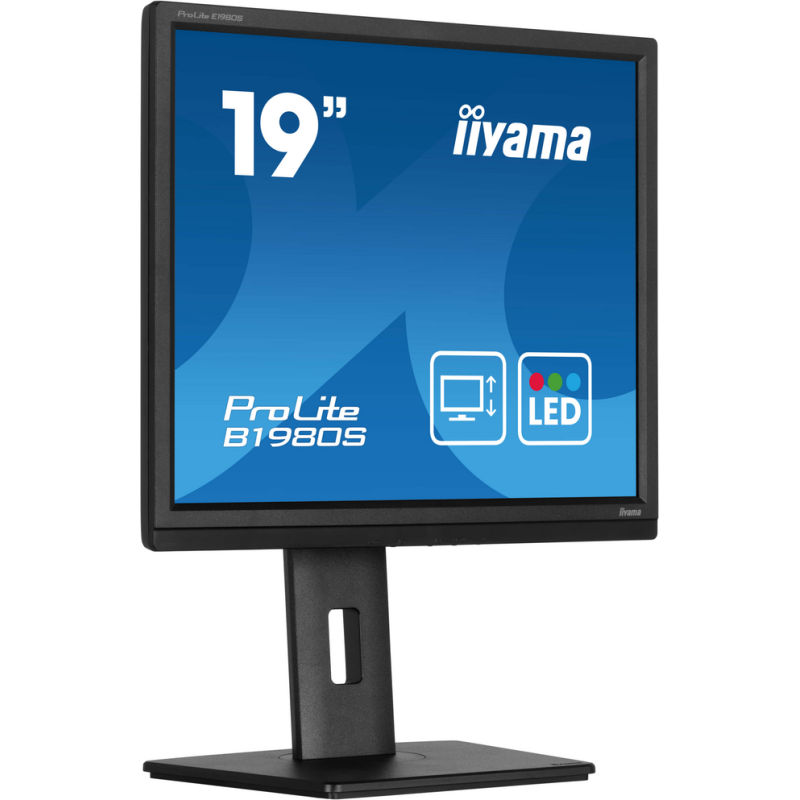 iiyama ProLite The 19’’ B1980S, designed for business, is an impressive LED-backlit monitor with a height adjustable stand