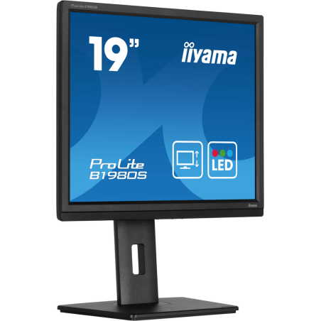 iiyama ProLite The 19’’ B1980S, designed for business, is an impressive LED-backlit monitor with a height adjustable stand