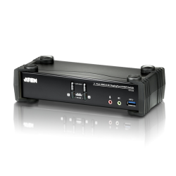 ATEN 2-Port USB 3.1 Gen 1 4K DisplayPort 1.2 KVMP™ Switch with Audio (KVM cables included)