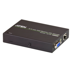ATEN VE172R AV extender AV receiver Black