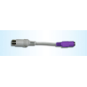 CHERRY 6171717 cable gender changer PS/2 DIN Grey, Violet