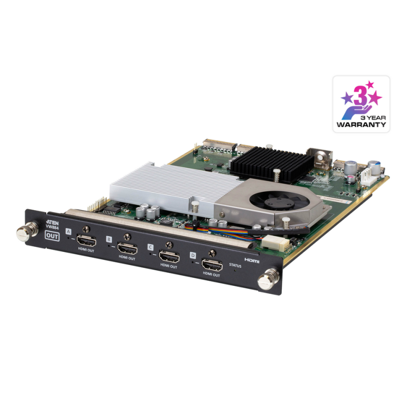 ATEN VW884-AT video wall processor Black, Green, Metallic 54.72 W