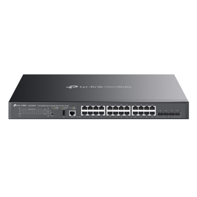 TP-Link SG5428XMPP network switch Managed L3 Gigabit Ethernet (10/100/1000) Power over Ethernet (PoE) Black