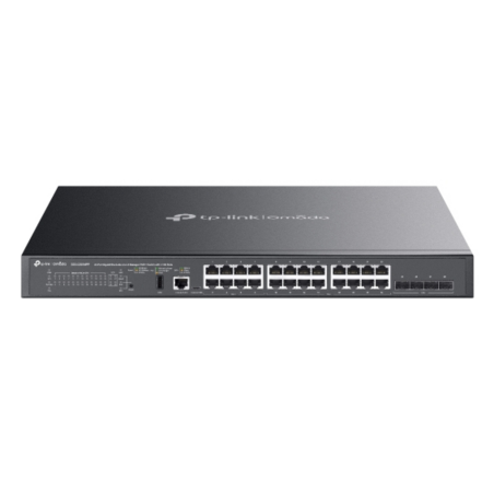 TP-Link SG5428XMPP network switch Managed L3 Gigabit Ethernet (10/100/1000) Power over Ethernet (PoE) Black
