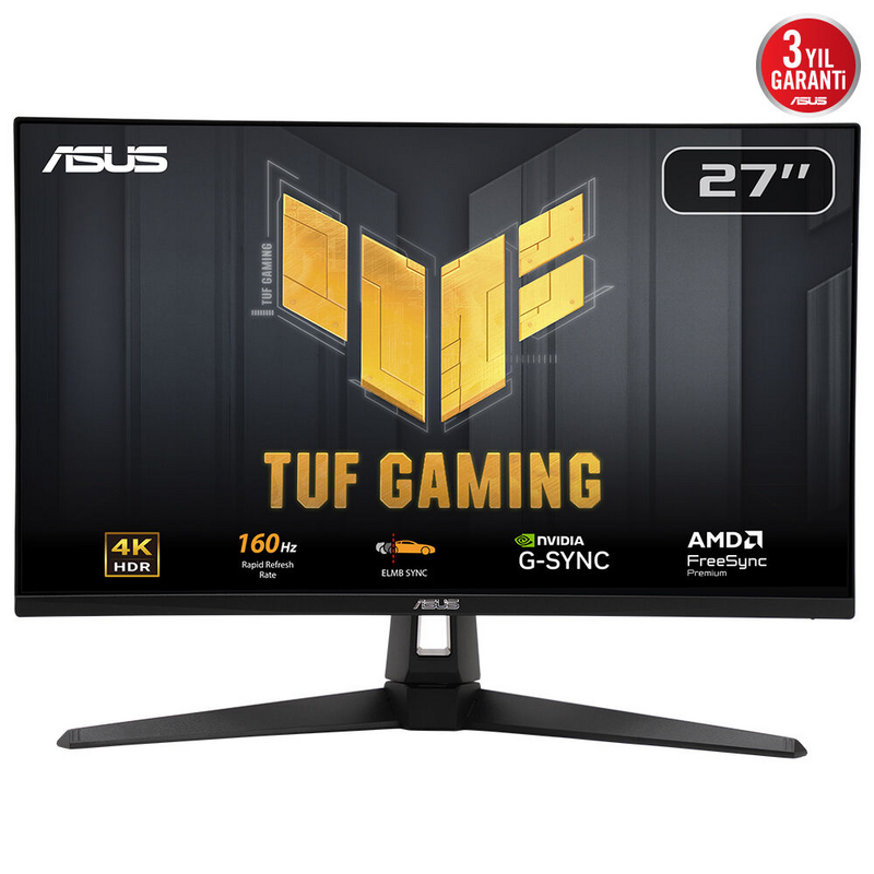 ASUS TUF Gaming VG27UQ1A computer monitor 68.6 cm (27") 3840 x 2160 pixels 4K Ultra HD LCD Black