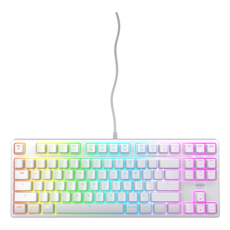 CHERRY K4V2 RGB Tenkeyless White edition, Mechanical gaming keyboard, US
