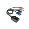 ATEN Dual USB - VGA to CAT5e/6 KVM Adapter Cable with Audio & Virtual Media Support (for KM0932 only)
