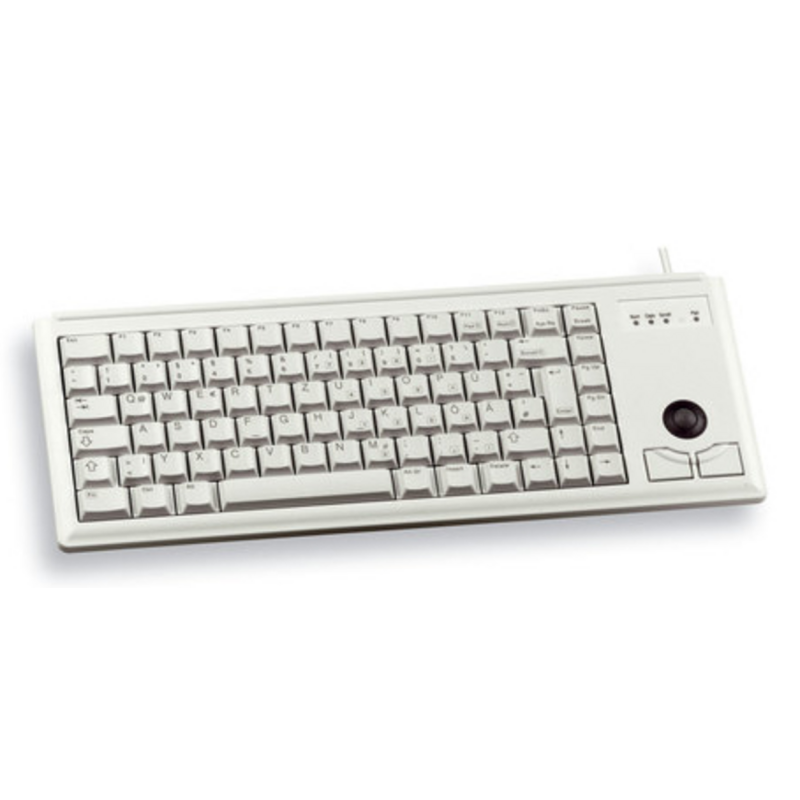 CHERRY G84-4400 TRACKBALL KEYBOARD Corded, PS2, Light Grey, (QWERTY - UK)