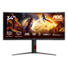 AOC G4 CU34G4Z computer monitor 86.4 cm (34") 3440 x 1440 pixels Wide Quad HD LED Black, Red
