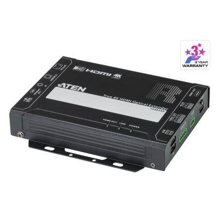 ATEN True 4K HDMI Optical Receiver (4K@300m (K1, MM) / 10km (K2, SM))