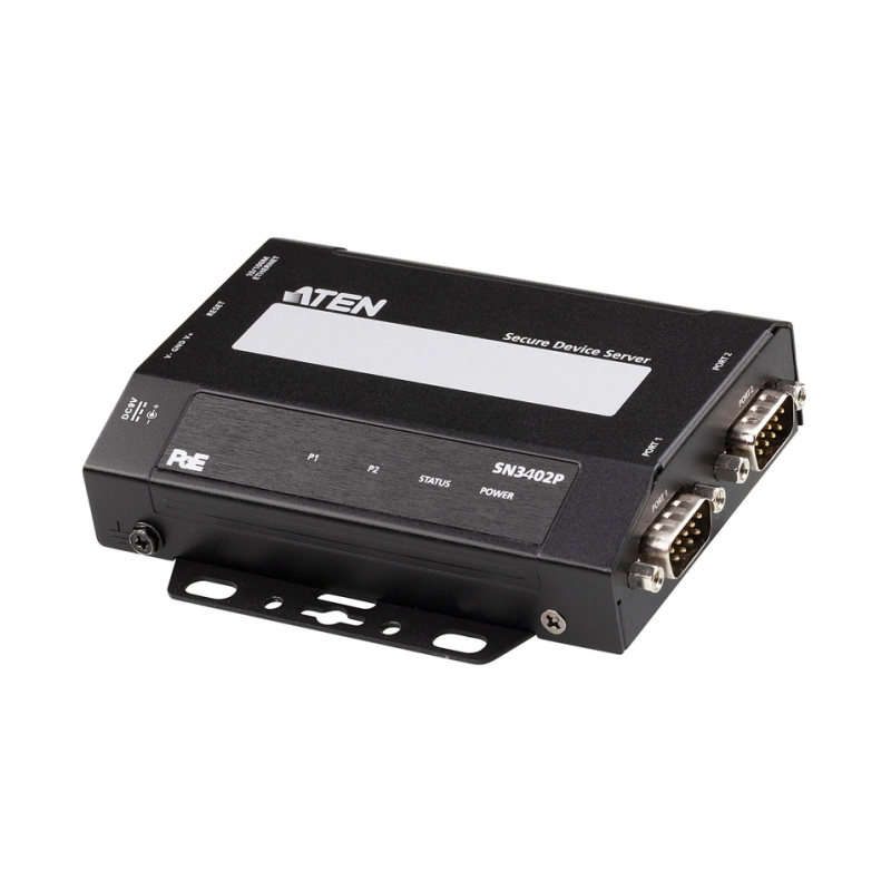 ATEN 2-Port RS-232/422/485 Secure Device Server with PoE