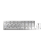 CHERRY DW 9100 SLIM keyboard Mouse included Universal RF Wireless + Bluetooth QWERTY US English Silver