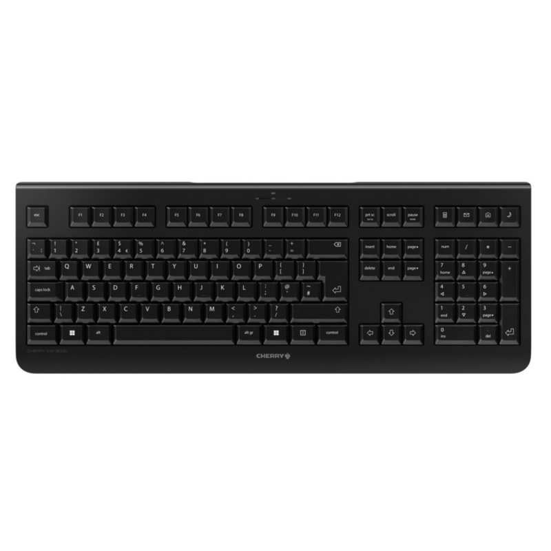 CHERRY KW 3000 keyboard Universal RF Wireless QWERTY English Black