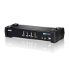 ATEN 4-Port USB DVI KVM Switch with Audio & USB 2.0 Hub (KVM Cables included)