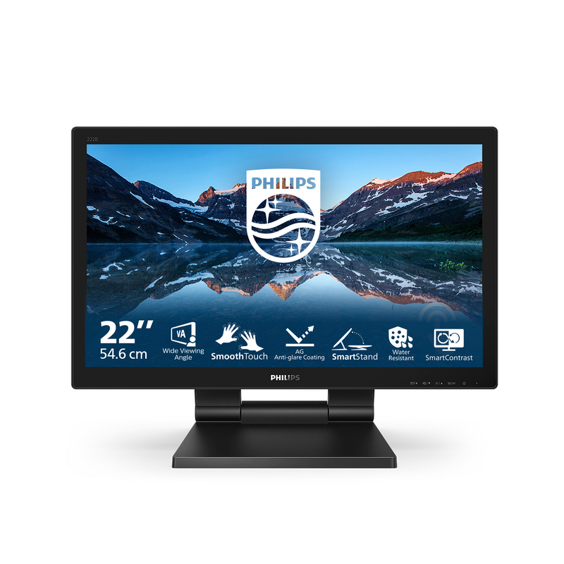 Philips B Line 222B9TA/00 LED display 54.6 cm (21.5") 1920 x 1080 pixels Full HD LCD Touchscreen Tabletop Black