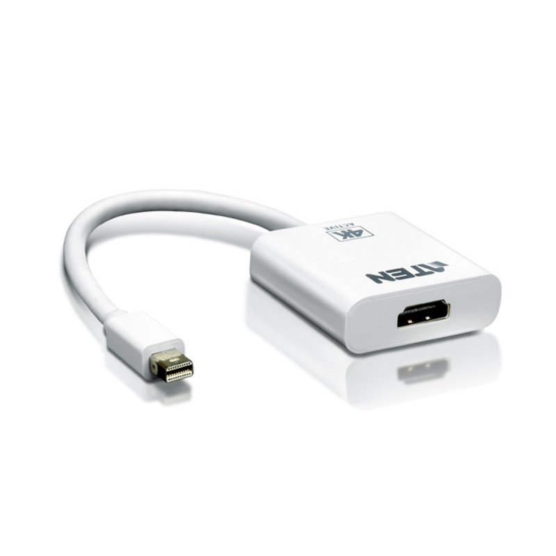 ATEN 4K Active mini DisplayPort to HDMI converter, 3D, up 3840 by 2160 @30Hz