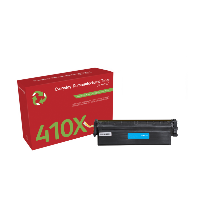 Everyday™ Cyan Remanufactured Toner by Xerox compatible with HP 410X (CF411X), High capacity