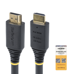 StarTech.com 10m (32.8ft) Active High Speed HDMI Cable, 4K 60Hz/1440p 144Hz, HDR10/HDCP 2.2/ARC, 18Gbps, UHD HDMI 2.0 Cord for T