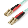 StarTech.com 2m (6ft) LC/UPC to LC/UPC OM4 Multimode Fiber Optic Cable, 50/125µm LOMMF/VCSEL Zipcord Fiber, 100G, Low Insertion 