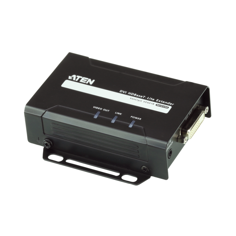 ATEN VE601R AV extender AV receiver Black