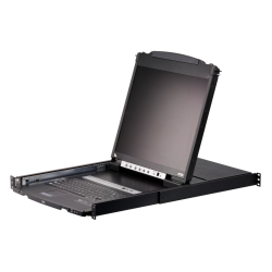 ATEN 8-Port 19" LCD KVM Switch (USB - PS/2 VGA) with USB Peripheral port (Dual Rail)