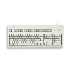 CHERRY G80-3000 BLACK SWITCH, Keyboard, Corded, Light Grey, USB/PS2 (QWERTY - UK)