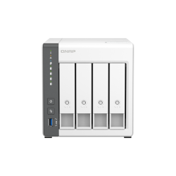 QNAP TS-433 NAS Tower Cortex-A55 4 GB 16 TB HDD QNAP Turbo System White