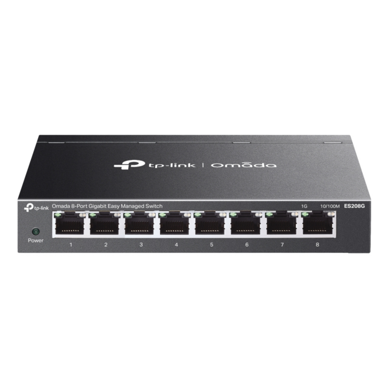 TP-Link Omada ES208G network switch Managed L2 Gigabit Ethernet (10/100/1000) Black