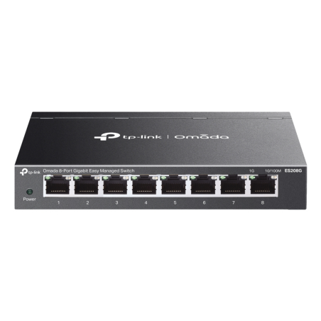 TP-Link Omada ES208G network switch Managed L2 Gigabit Ethernet (10/100/1000) Black