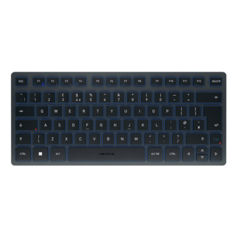 CHERRY KW 7100 MINI BT keyboard Universal Bluetooth QWERTY UK English Blue