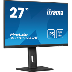 iiyama ProLite 27” QHD IPS technology panel with 150mm height adjustable stand and 100Hz refresh rate