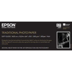 Epson Traditional Photo Paper, 64"x 15m