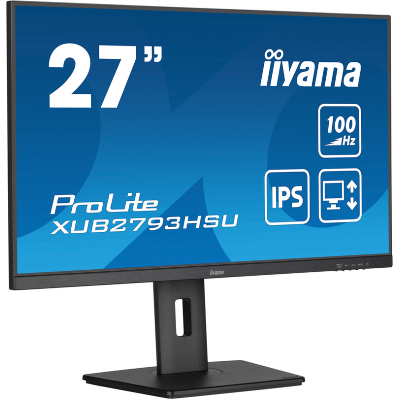 iiyama ProLite 27” IPS technology panel with height adjustable stand and 100Hz refresh rate