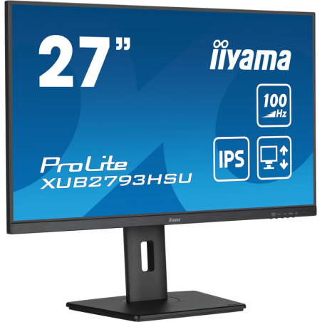 iiyama ProLite 27” IPS technology panel with height adjustable stand and 100Hz refresh rate