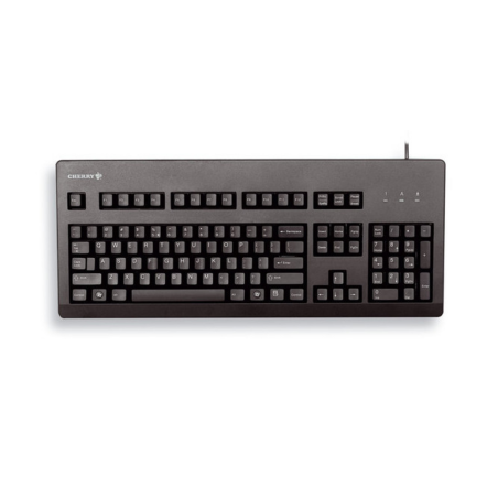 CHERRY G80-3000 BLUE SWITCH Keyboard, Corded, Black, USB/PS2 (QWERTY - UK)